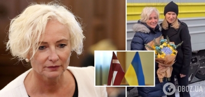 Спикер парламента Латвии прибыла с визитом в Украину и выступила в Раде. Видео